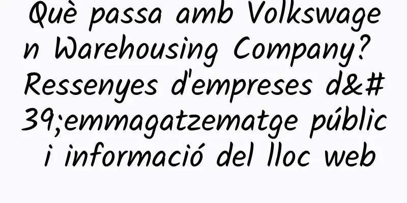 Què passa amb Volkswagen Warehousing Company? Ressenyes d'empreses d'emmagatzematge públic i informació del lloc web