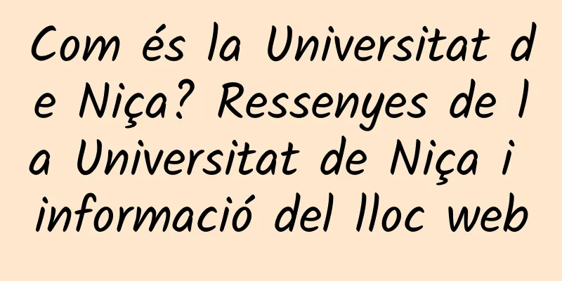 Com és la Universitat de Niça? Ressenyes de la Universitat de Niça i informació del lloc web