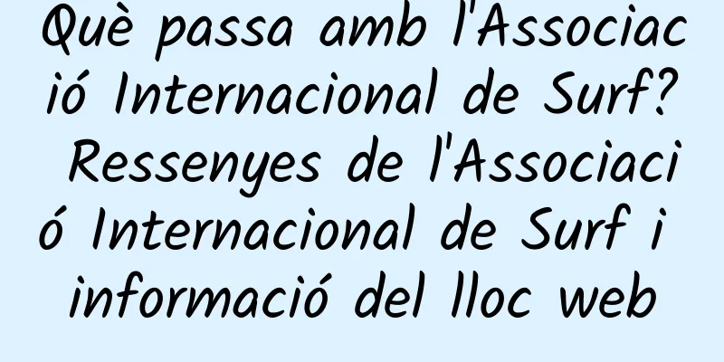 Què passa amb l'Associació Internacional de Surf? Ressenyes de l'Associació Internacional de Surf i informació del lloc web