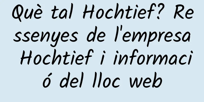 Què tal Hochtief? Ressenyes de l'empresa Hochtief i informació del lloc web