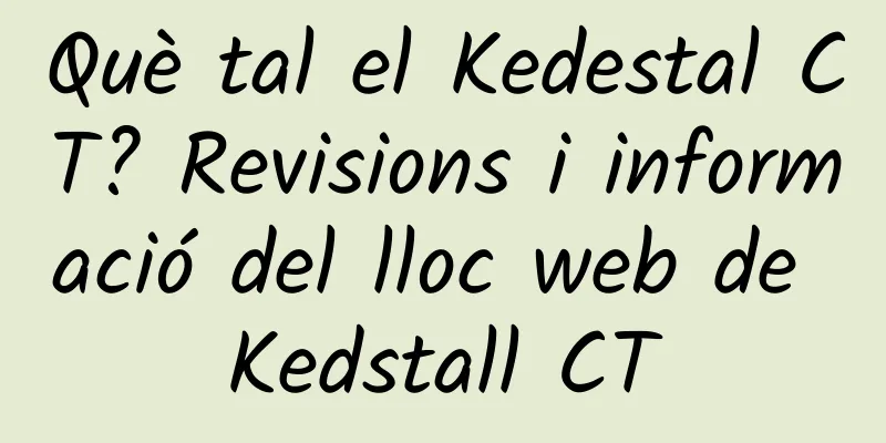 Què tal el Kedestal CT? Revisions i informació del lloc web de Kedstall CT
