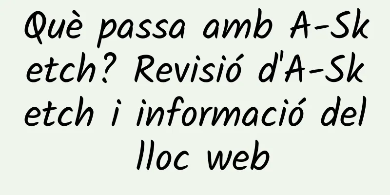 Què passa amb A-Sketch? Revisió d'A-Sketch i informació del lloc web