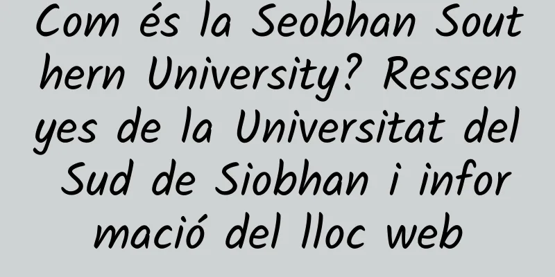 Com és la Seobhan Southern University? Ressenyes de la Universitat del Sud de Siobhan i informació del lloc web