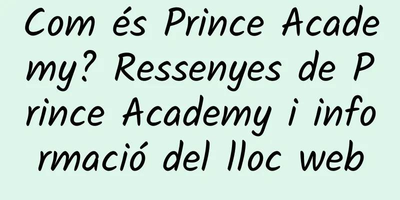 Com és Prince Academy? Ressenyes de Prince Academy i informació del lloc web