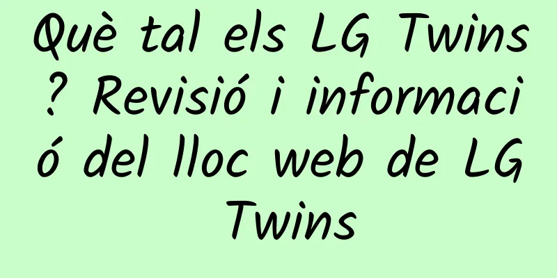 Què tal els LG Twins? Revisió i informació del lloc web de LG Twins