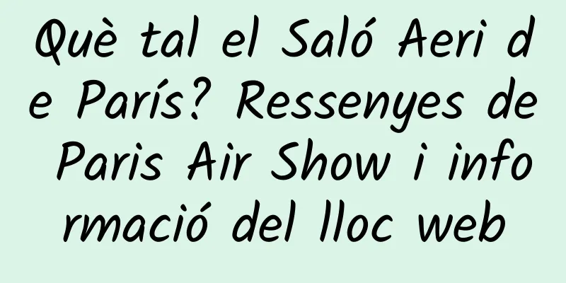 Què tal el Saló Aeri de París? Ressenyes de Paris Air Show i informació del lloc web