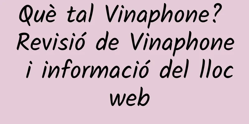 Què tal Vinaphone? Revisió de Vinaphone i informació del lloc web