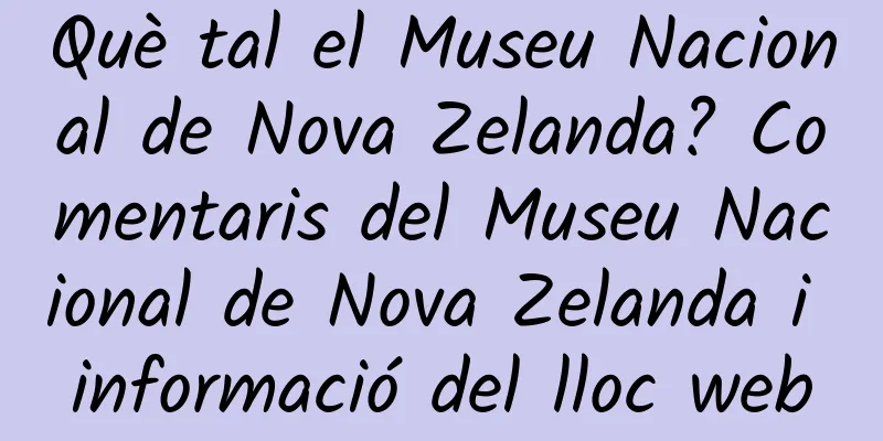Què tal el Museu Nacional de Nova Zelanda? Comentaris del Museu Nacional de Nova Zelanda i informació del lloc web