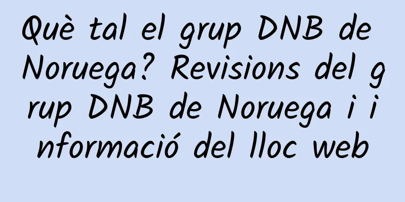 Què tal el grup DNB de Noruega? Revisions del grup DNB de Noruega i informació del lloc web