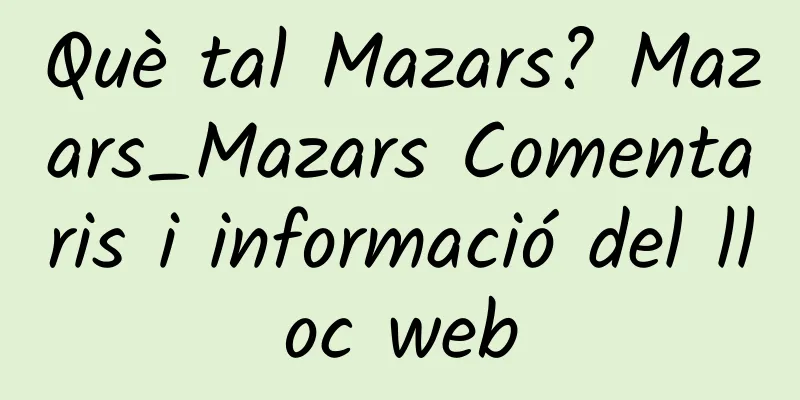 Què tal Mazars? Mazars_Mazars Comentaris i informació del lloc web