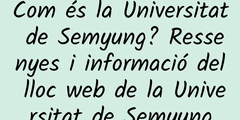 Com és la Universitat de Semyung? Ressenyes i informació del lloc web de la Universitat de Semyung