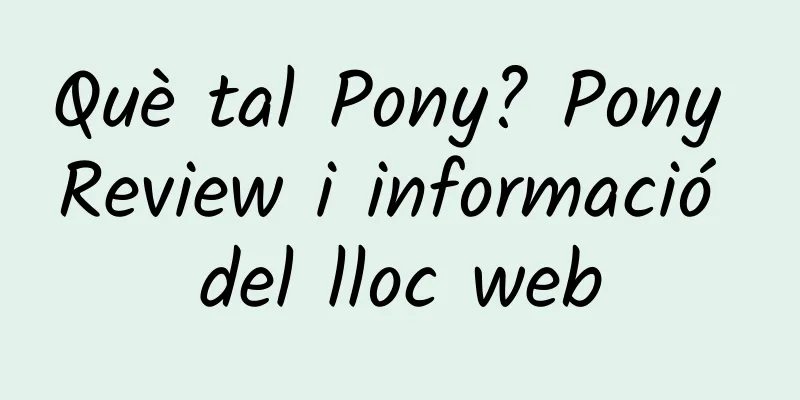 Què tal Pony? Pony Review i informació del lloc web