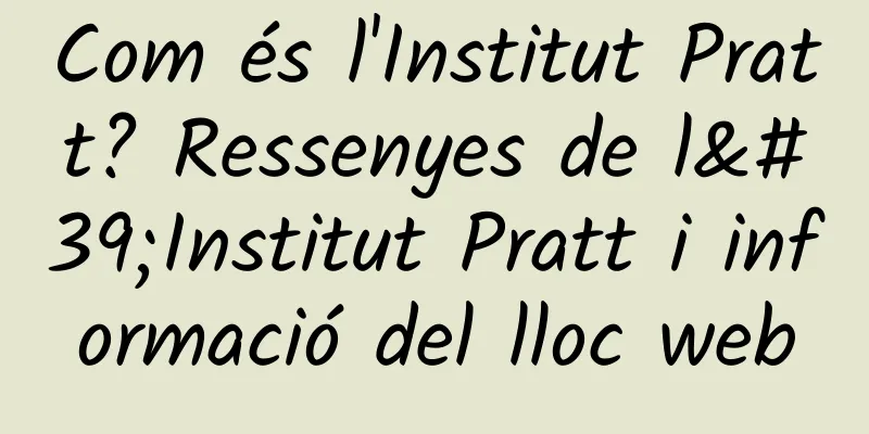 Com és l'Institut Pratt? Ressenyes de l'Institut Pratt i informació del lloc web