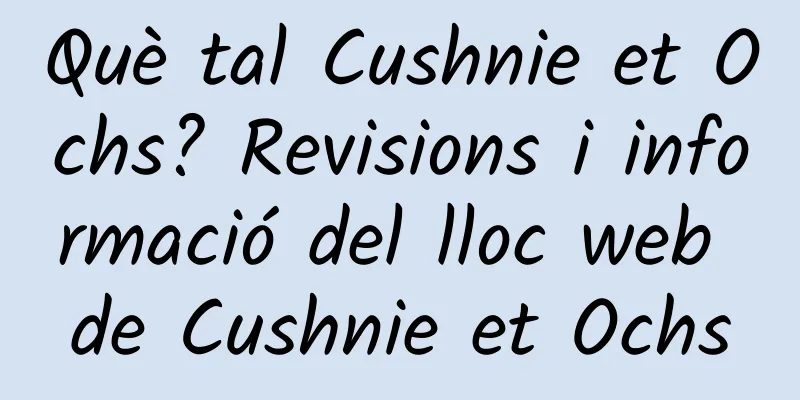 Què tal Cushnie et Ochs? Revisions i informació del lloc web de Cushnie et Ochs