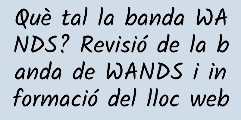 Què tal la banda WANDS? Revisió de la banda de WANDS i informació del lloc web