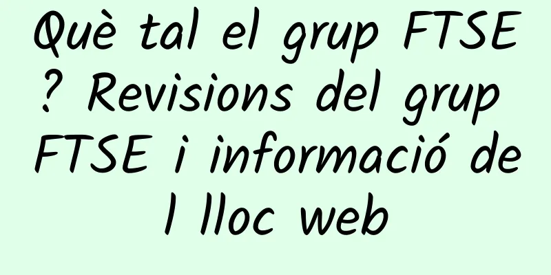 Què tal el grup FTSE? Revisions del grup FTSE i informació del lloc web