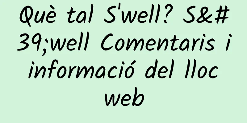 Què tal S'well? S'well Comentaris i informació del lloc web