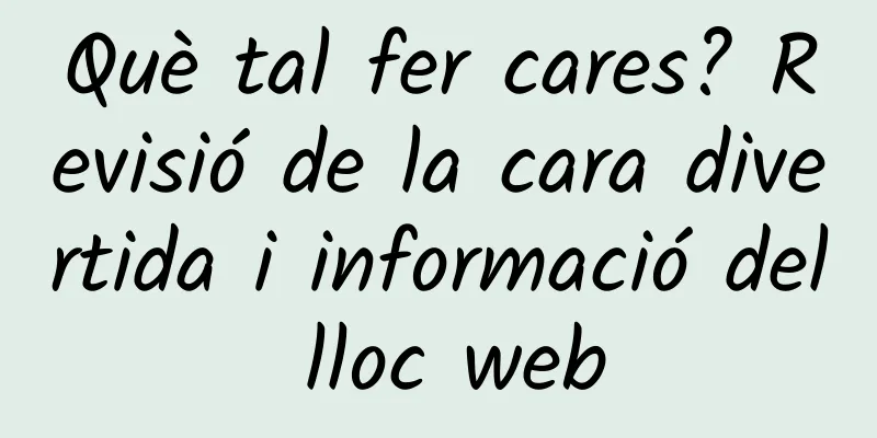 Què tal fer cares? Revisió de la cara divertida i informació del lloc web