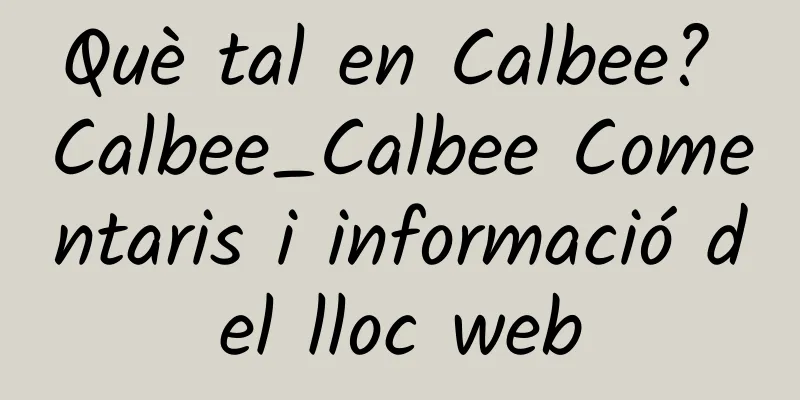 Què tal en Calbee? Calbee_Calbee Comentaris i informació del lloc web