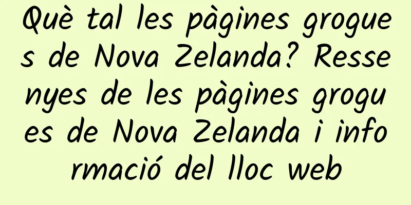 Què tal les pàgines grogues de Nova Zelanda? Ressenyes de les pàgines grogues de Nova Zelanda i informació del lloc web